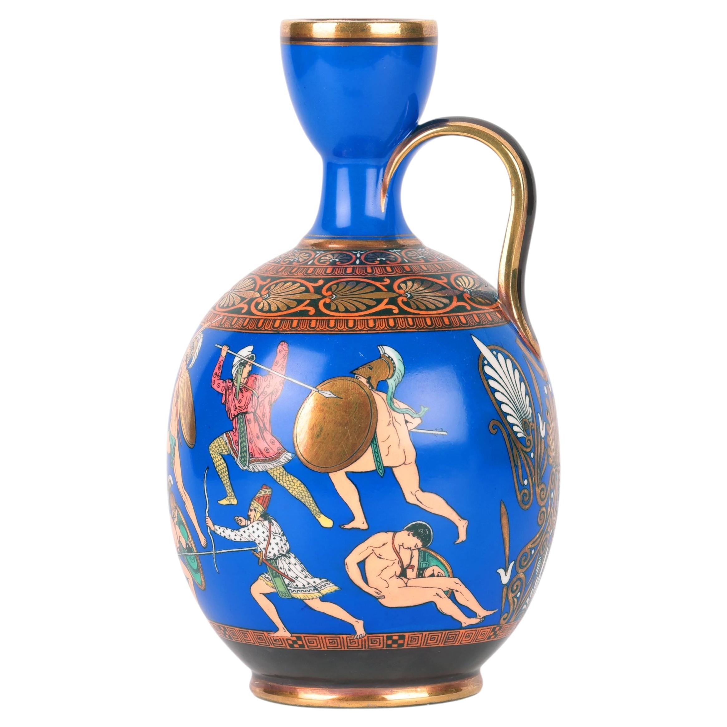 Samuel Alcock The Battle Between The Greeks & Amazons Ceramic Vase 1856