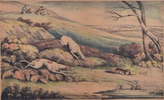 Escena de carreras, aguafuerte de Samuel Alken