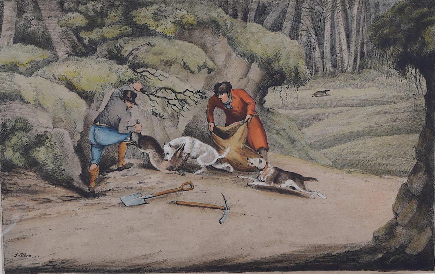 Delineations of British Field Sports, lithograph series by Samuel Alken For Sale 1