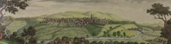 Samuel and Nathaniel Buck - 1728 Engraving, Prospect Of Preston, Lancaster