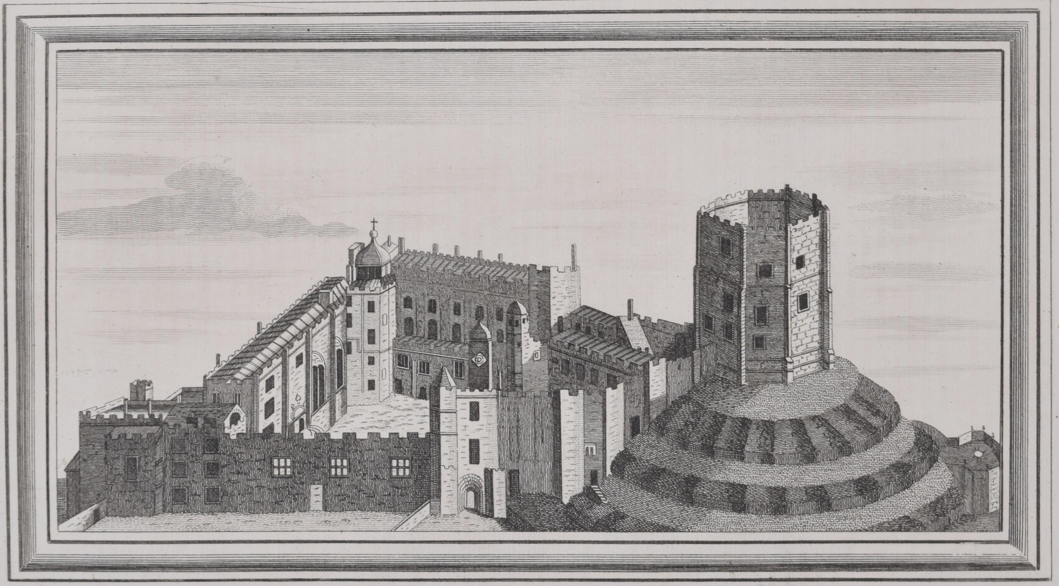 Castle (University College, Durham) engraving after Samuel and Nathaniel Buck - Print by Samuel & Nathaniel Buck