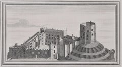 Castle (University College, Durham) engraving after Samuel and Nathaniel Buck