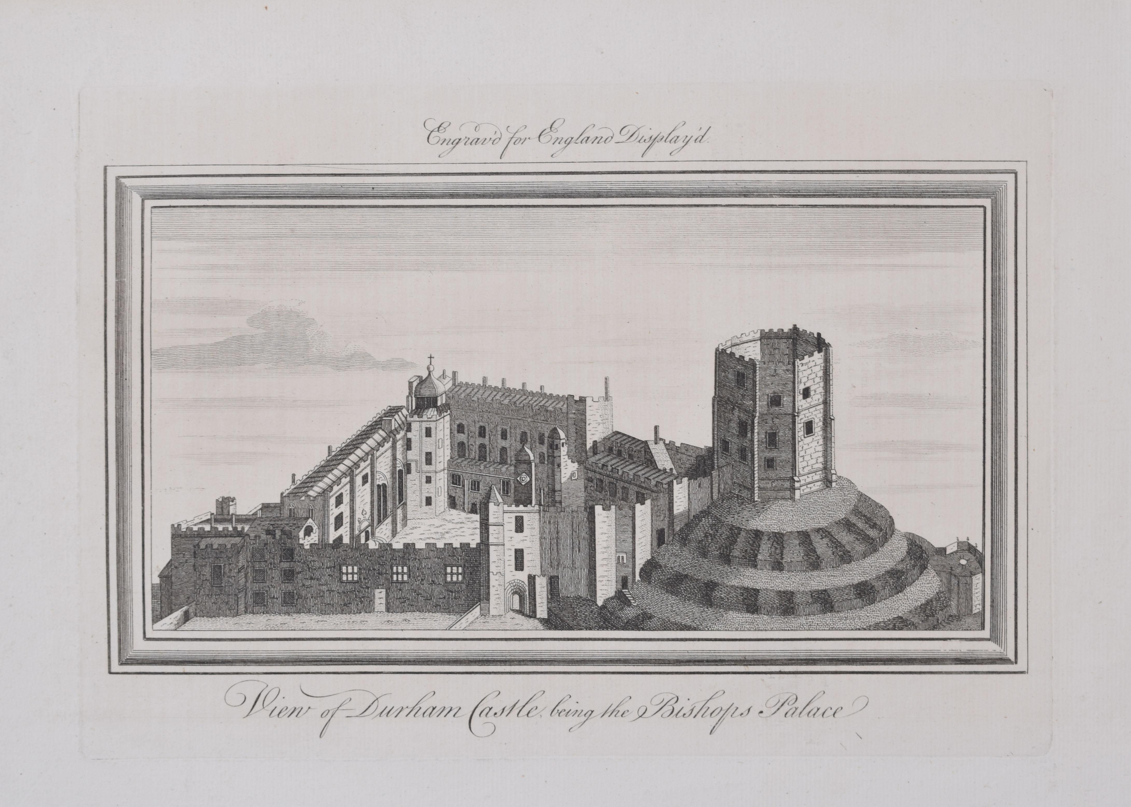 Samuel & Nathaniel Buck Landscape Print - Castle (University College, Durham) engraving after Samuel and Nathaniel Buck