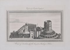 Castle (University College, Durham) engraving after Samuel and Nathaniel Buck