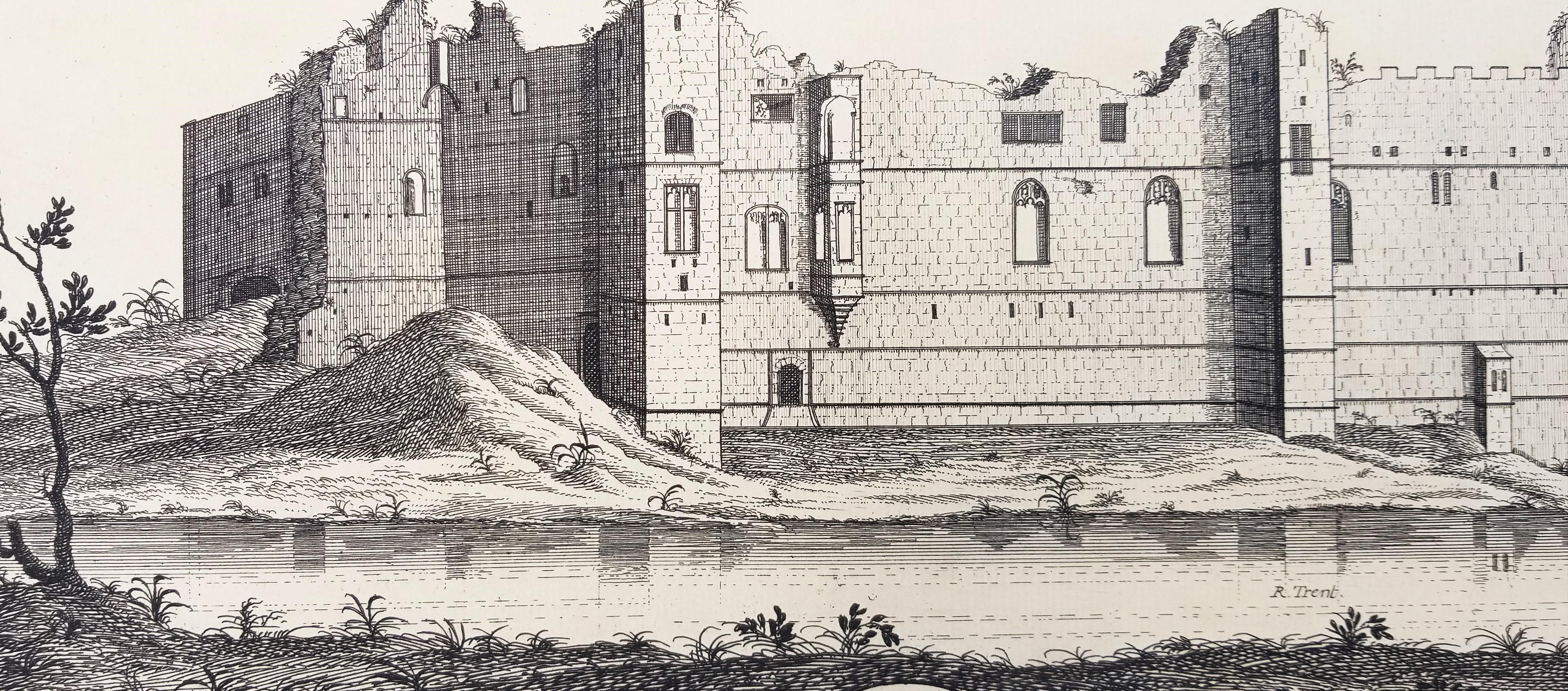 „Torksey Hall“ und „Newark Castle“ aus „Buck's Antiquities“ /// Architecture UK im Angebot 2