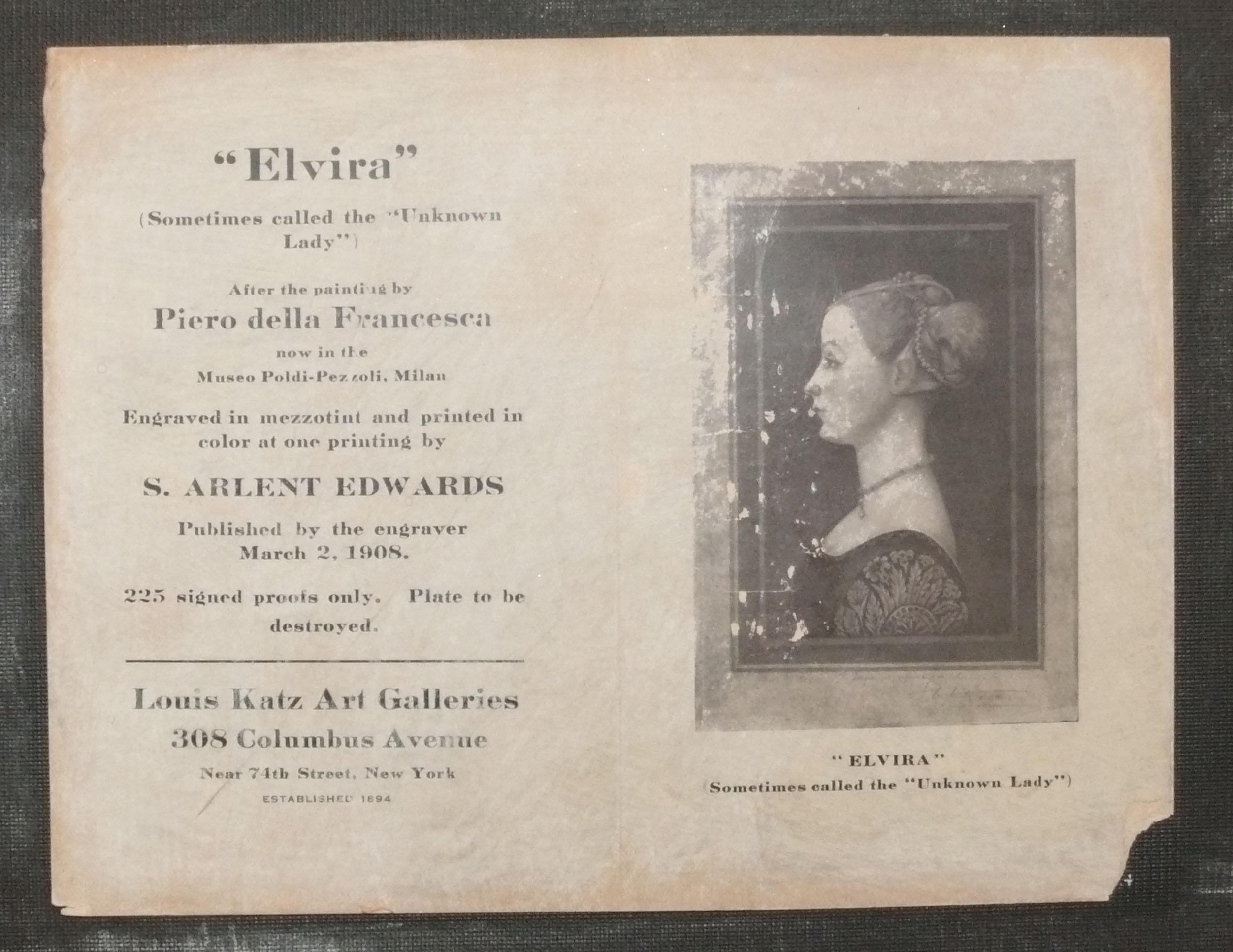 Samuel Arlent Edwards Mezzotinto-Gravuren in Giltwood Frames 18,25 