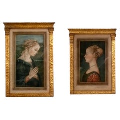 Samuel Arlent Edwards Mezzotint Engravings in Giltwood Frames 18.25" x 13.5"