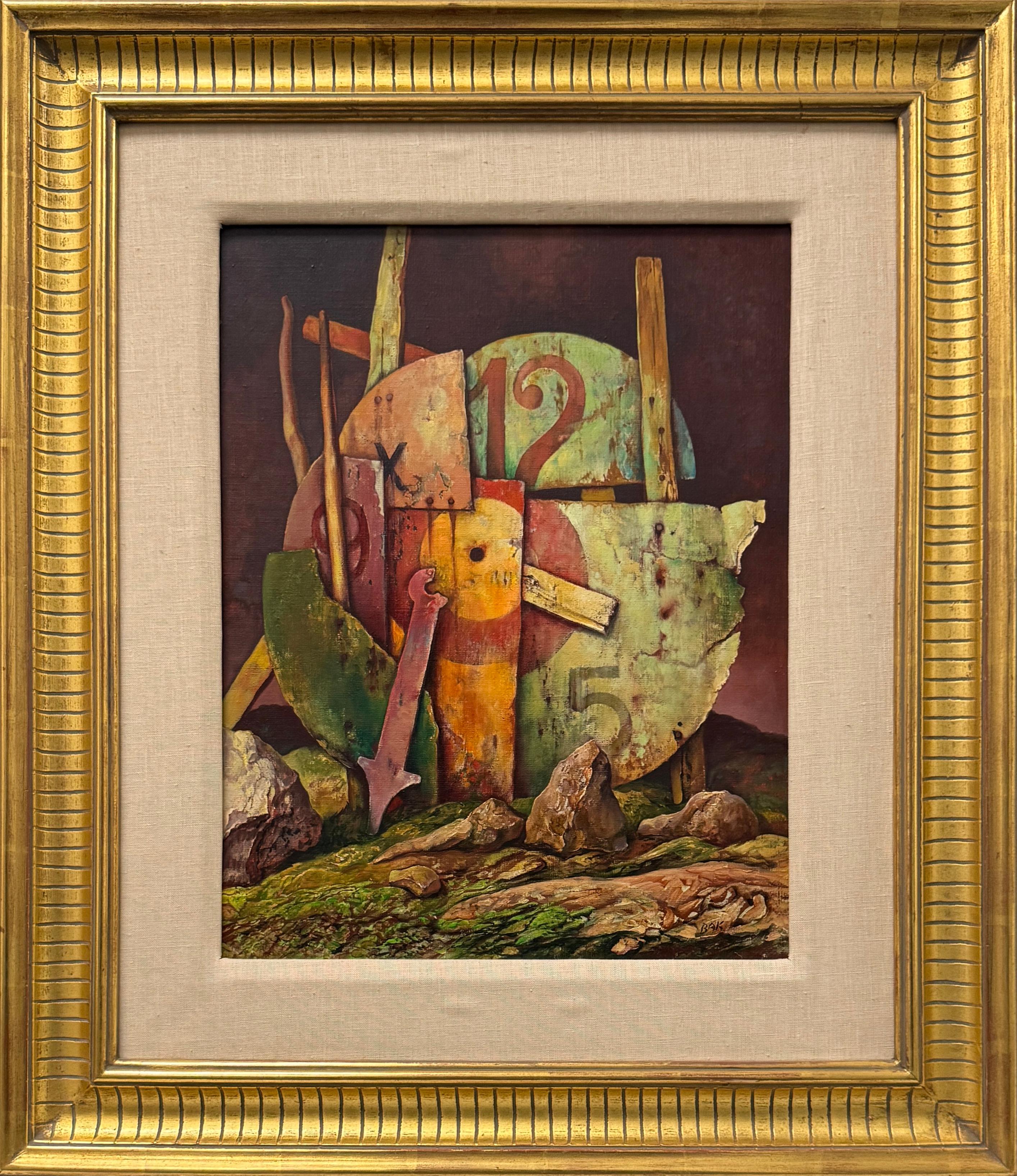 Timepiece - SAMUEL BAK oil on canvas 1986 still-life