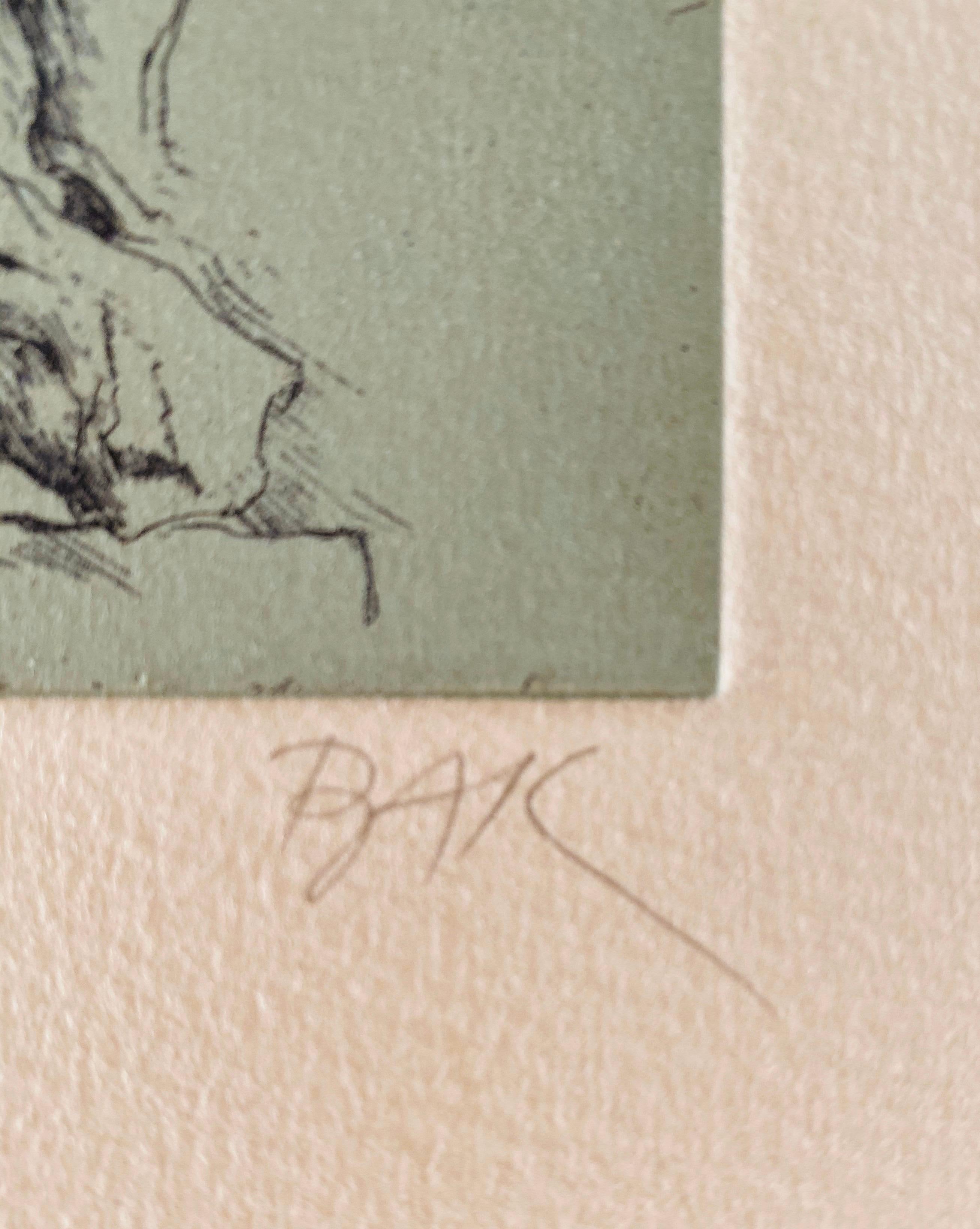 Samuel Bak, acquaforte surrealista Artista israeliano di Bezalel 