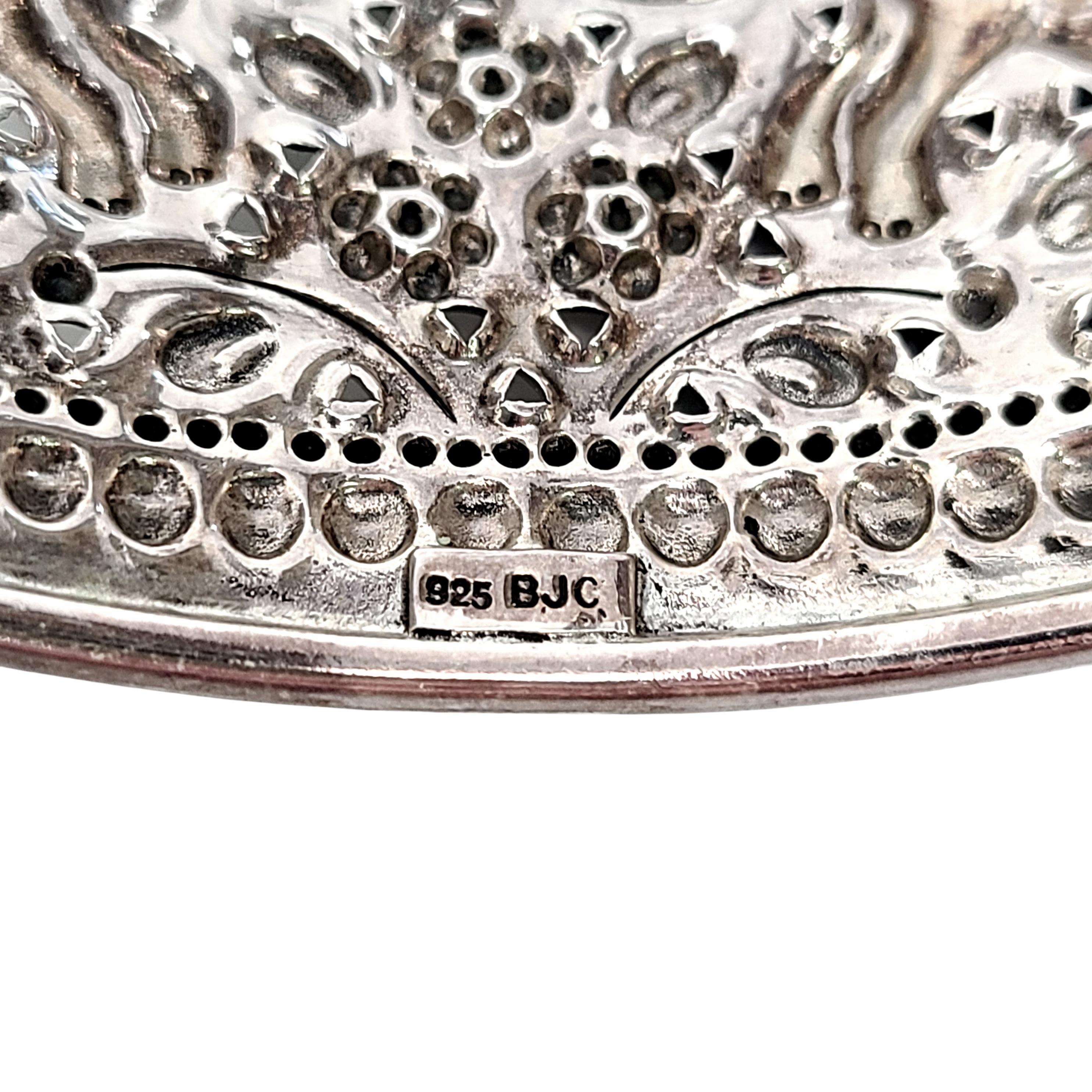 Samuel Benham BJC Sterling Silver Elephant Bangle Bracelet 3