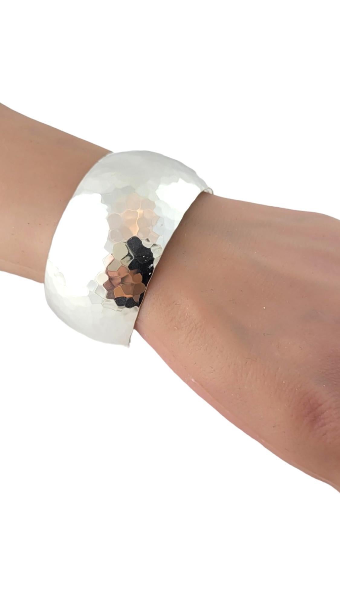 Samuel Benham Hammered Sterling Silver Wide Cuff Bracelet #17749 1