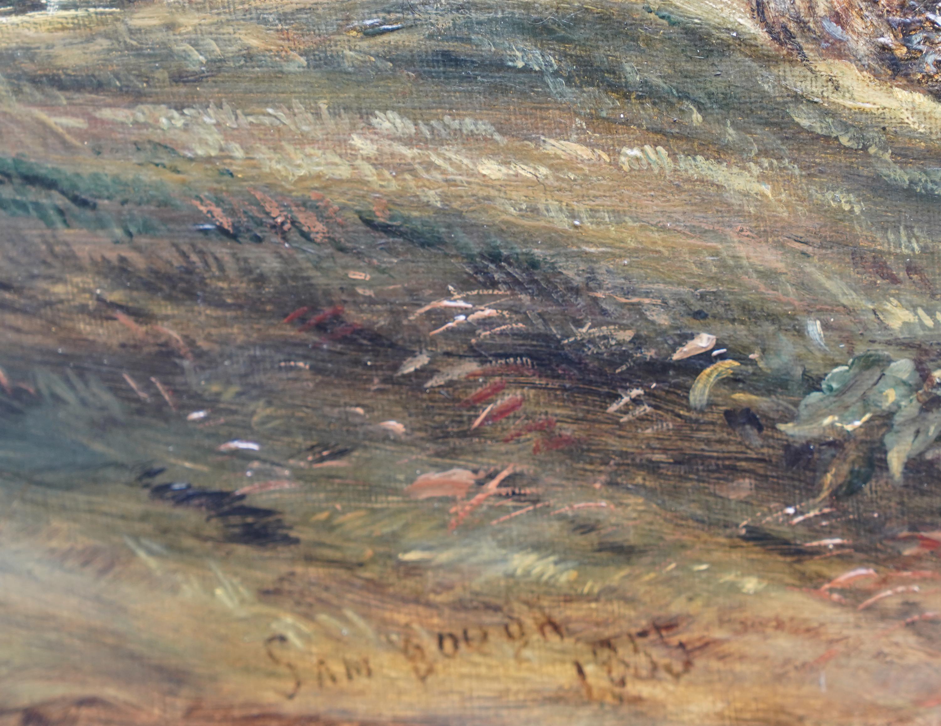 Cadzow Forest Scotland - British mid 19thC art Scottish landscape oil painting For Sale 5
