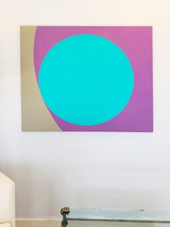 Samuel Butnik Large Modern Abstract Acrylic Painting, 1981