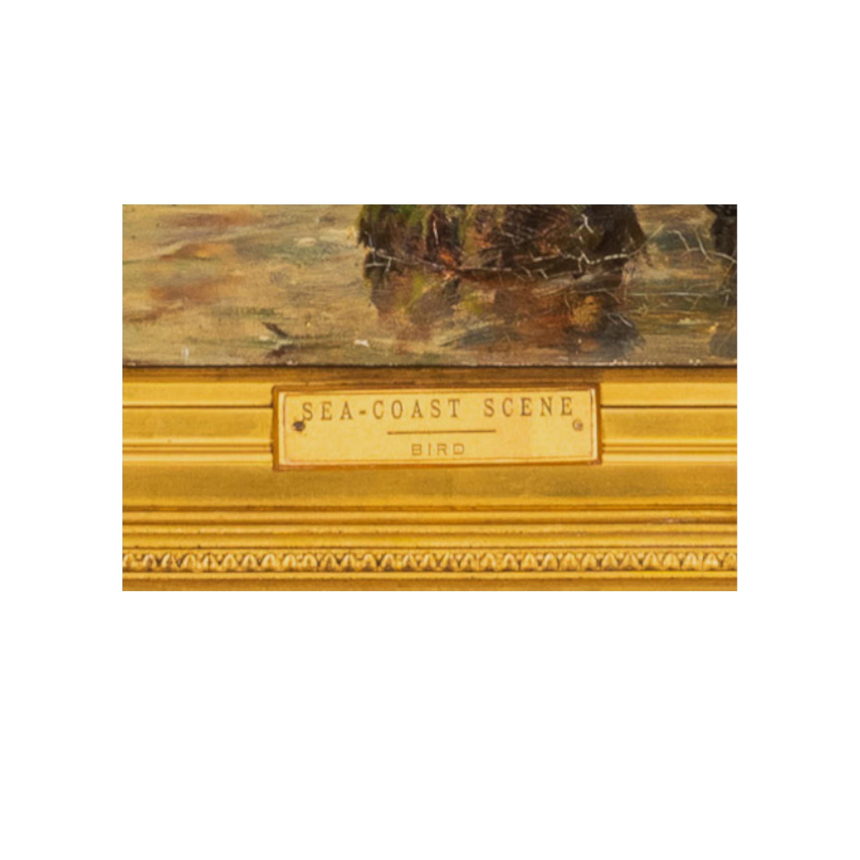 Antique British Pintura al óleo Paisaje marino Escena de costa Naufragio Paisaje Caballos en venta 8