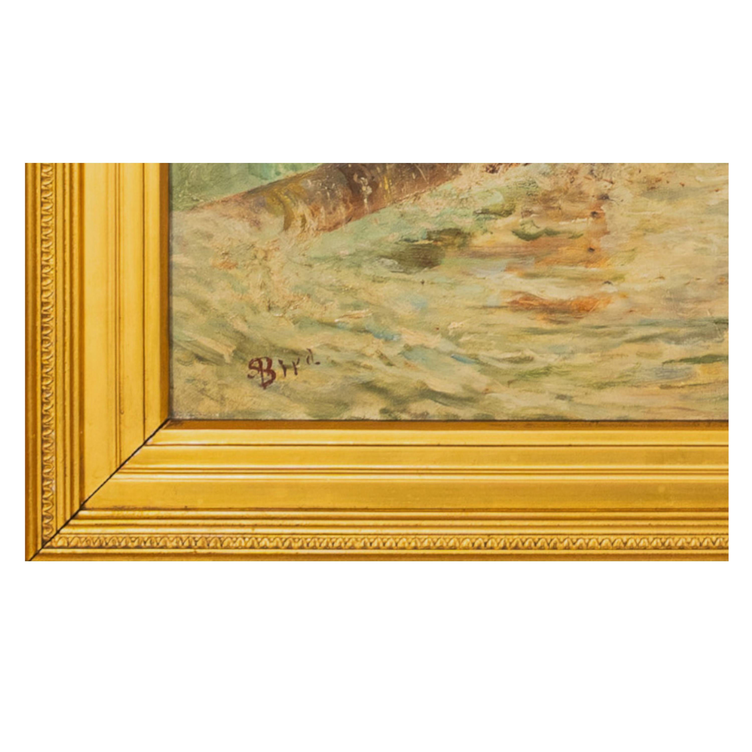 Antique British Pintura al óleo Paisaje marino Escena de costa Naufragio Paisaje Caballos en venta 9