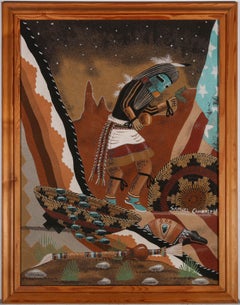 Samuel Cambridge - Fine Large Navajo Sand Painting