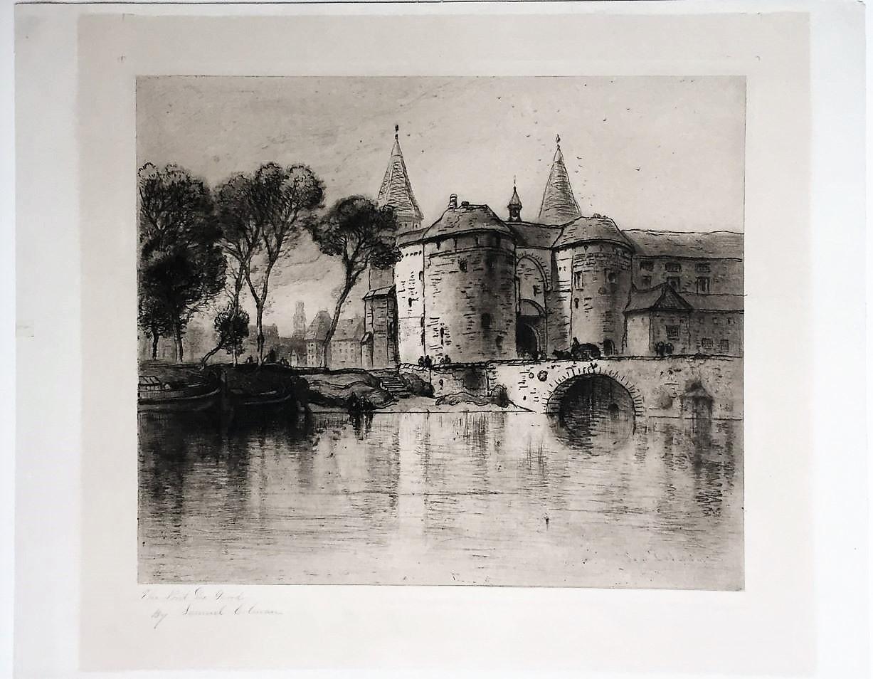 [Le Pont de Gand, Bruges.] - Print de Samuel Colman
