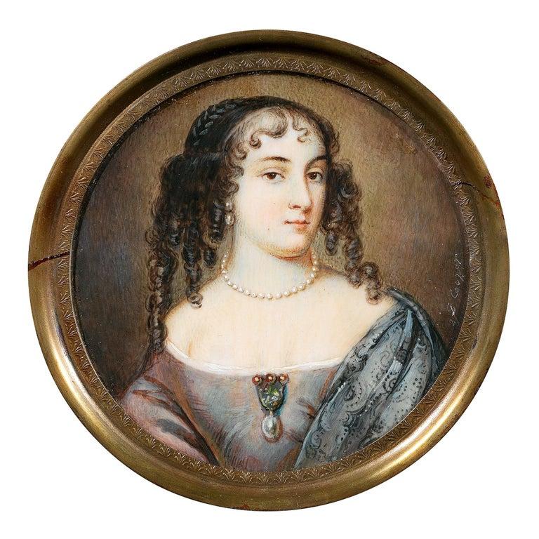 Samuel Cooper 'Brite:: 1609-1672' Porträtminiatur von Frances Teresa Stewart (Georgian)