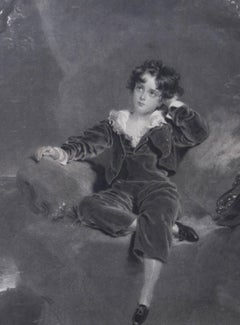Samuel Cousins after Thomas Lawrence - Fine 1827 Mezzotint, Master Lambton