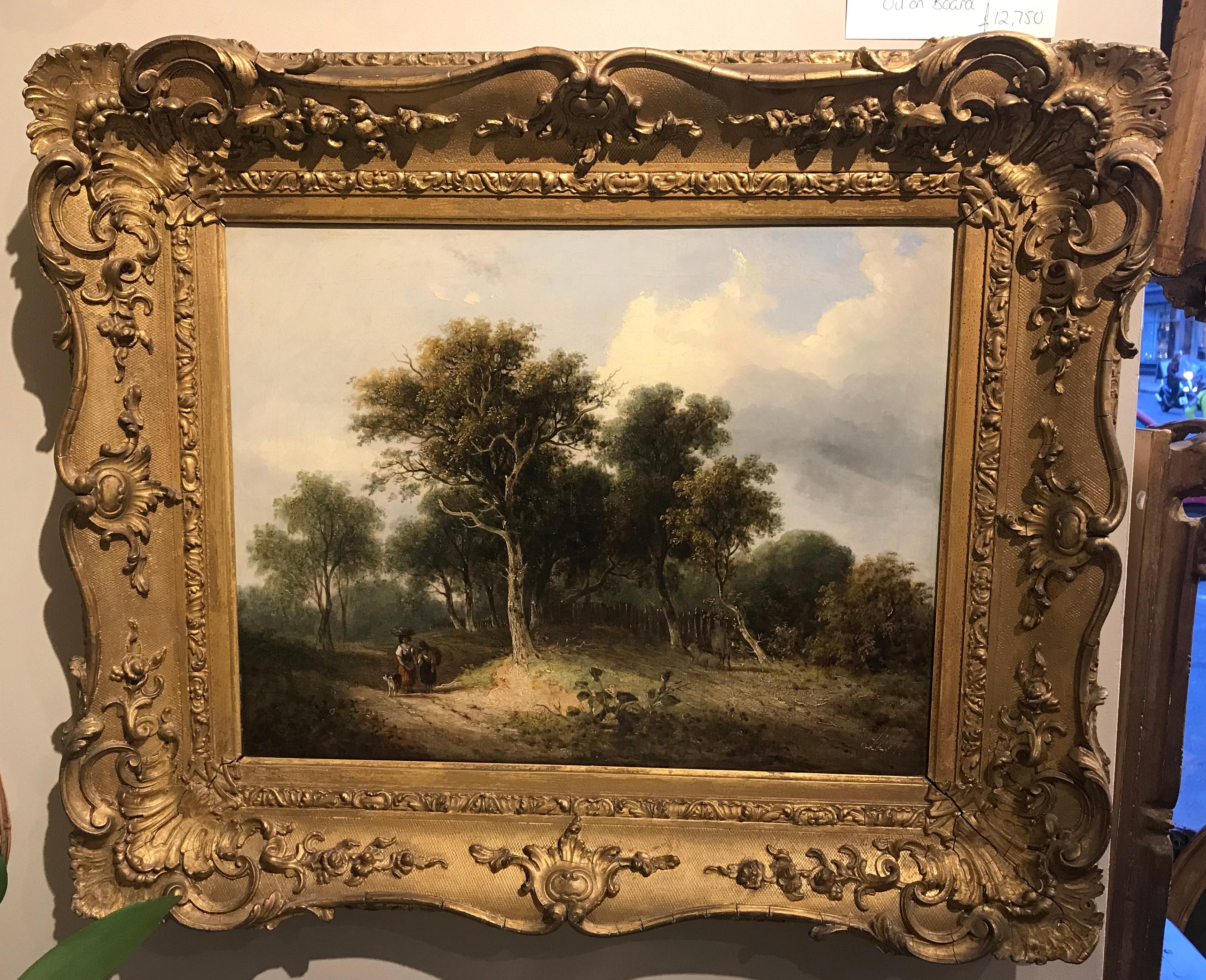 English Samuel David Colkett A Norfolk Landscape For Sale