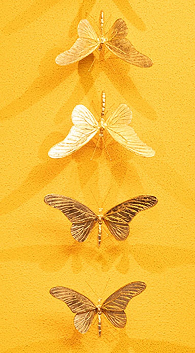 Metamorphosis Redux - 21st Century, Contemporary Figurative, Golden Butterflies 1