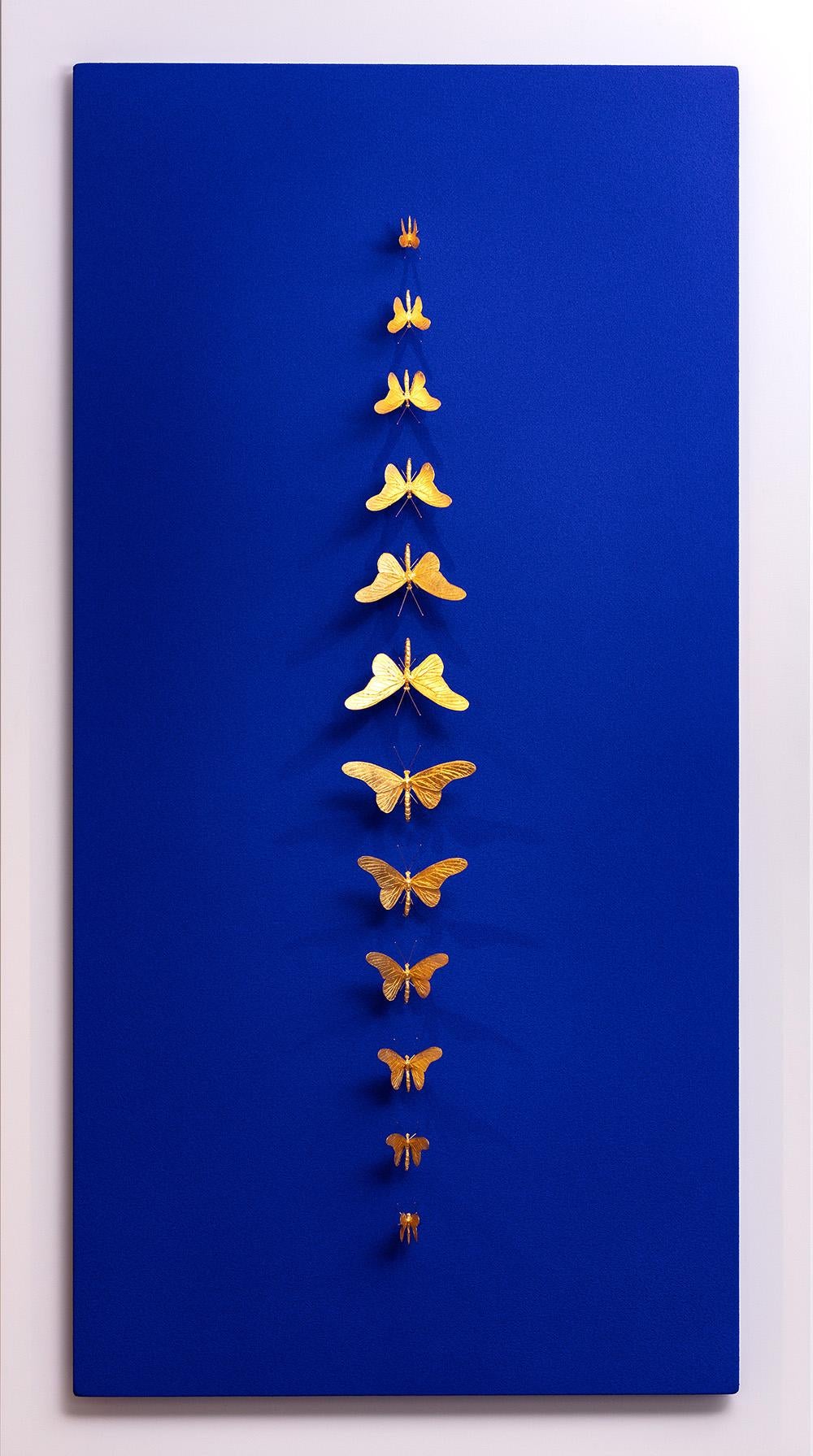 Samuel Dejong Figurative Painting -  Metamorphosis Redux - 21st Century, Contemporary Figurative, Golden Butterflies