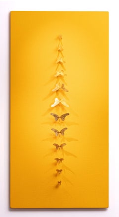  Metamorphosis Redux - 21st Century, Contemporary Figurative, Golden Butterflies