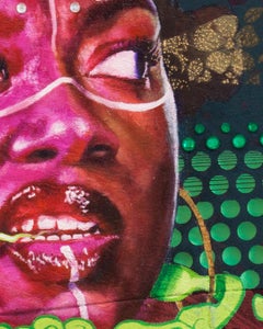 BLACK CODES - Portrait of the Artist's Daughter Adorned in African Tribal Makeup