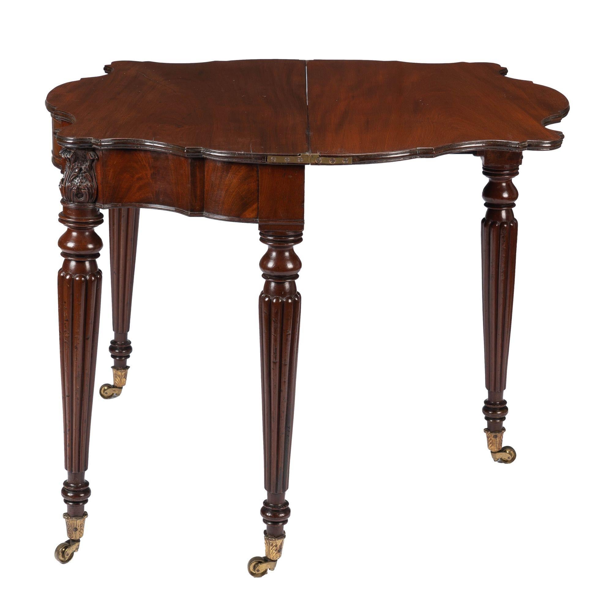 Samuel Field Macintire Attributed Mahogany Flip Top Game Table, c. 1810-15 For Sale 4