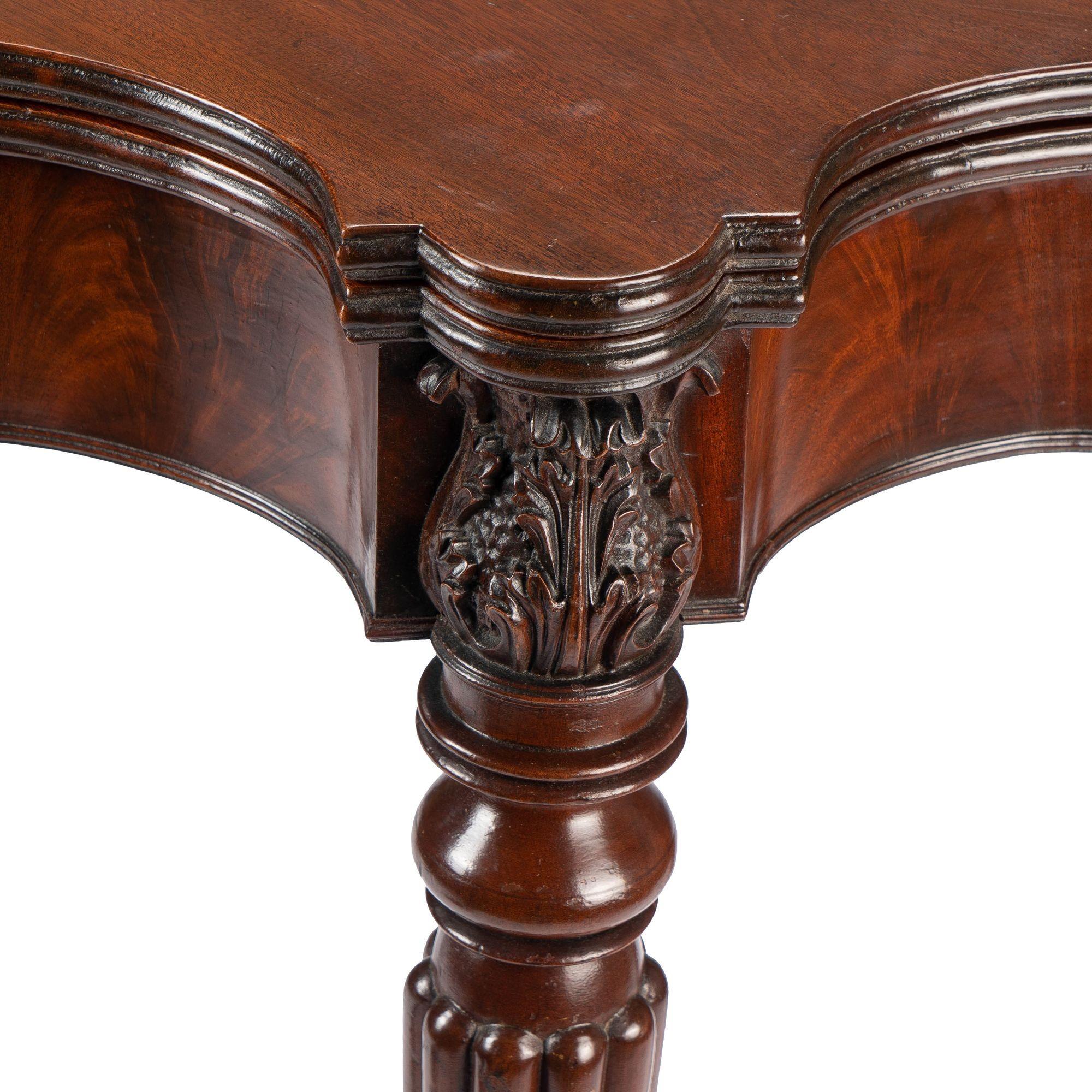 Samuel Field Macintire Attributed Mahogany Flip Top Game Table, c. 1810-15 For Sale 12