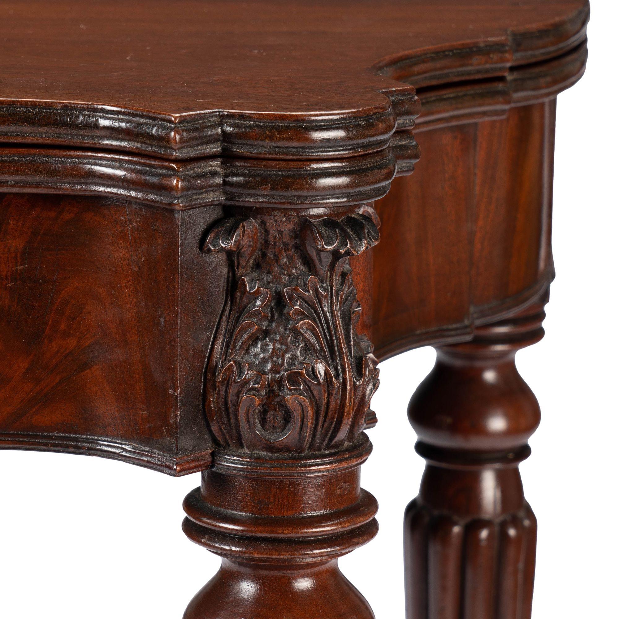 Samuel Field Macintire Attributed Mahogany Flip Top Game Table, c. 1810-15 For Sale 13