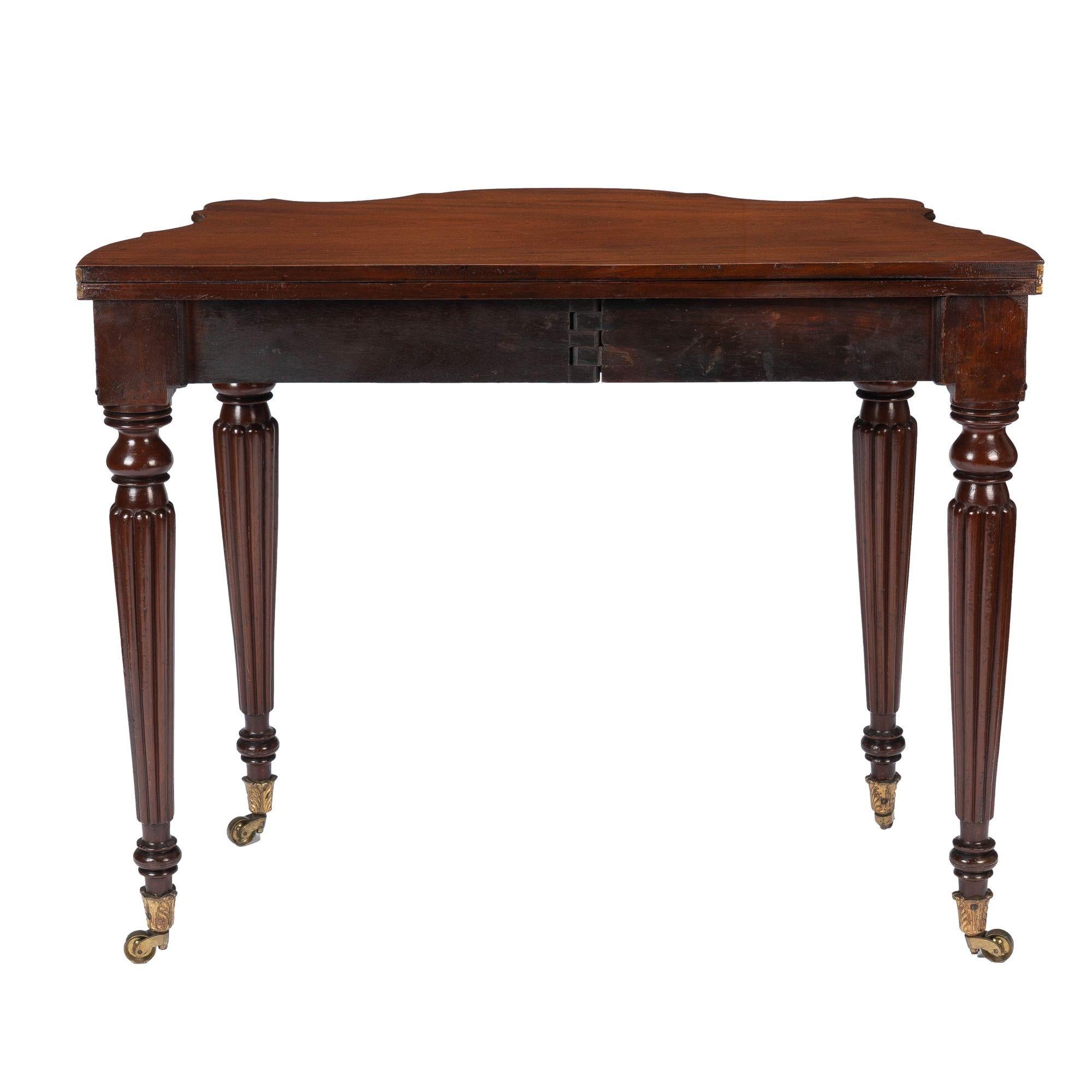 19th Century Samuel Field Macintire Attributed Mahogany Flip Top Game Table, c. 1810-15 For Sale
