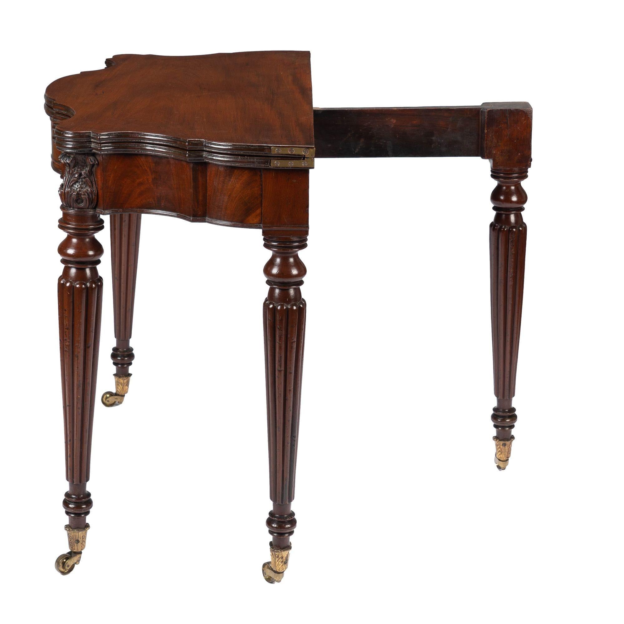Samuel Field Macintire Attributed Mahogany Flip Top Game Table, c. 1810-15 For Sale 3