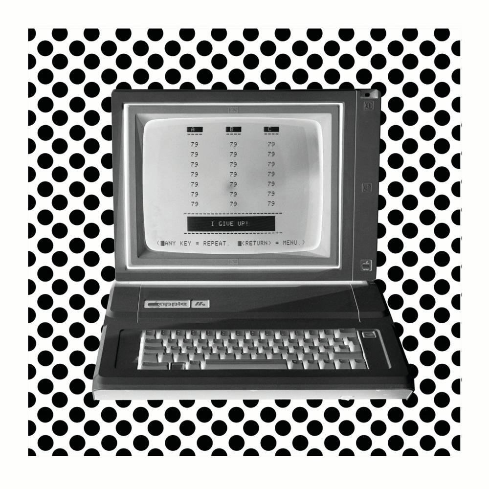 I Give UP! - Personal Computer Series - Black & White Graphic Photography 1