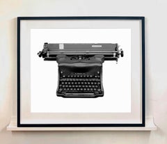 Orthochromatic Positive - Black & White Photography of a Typewriter