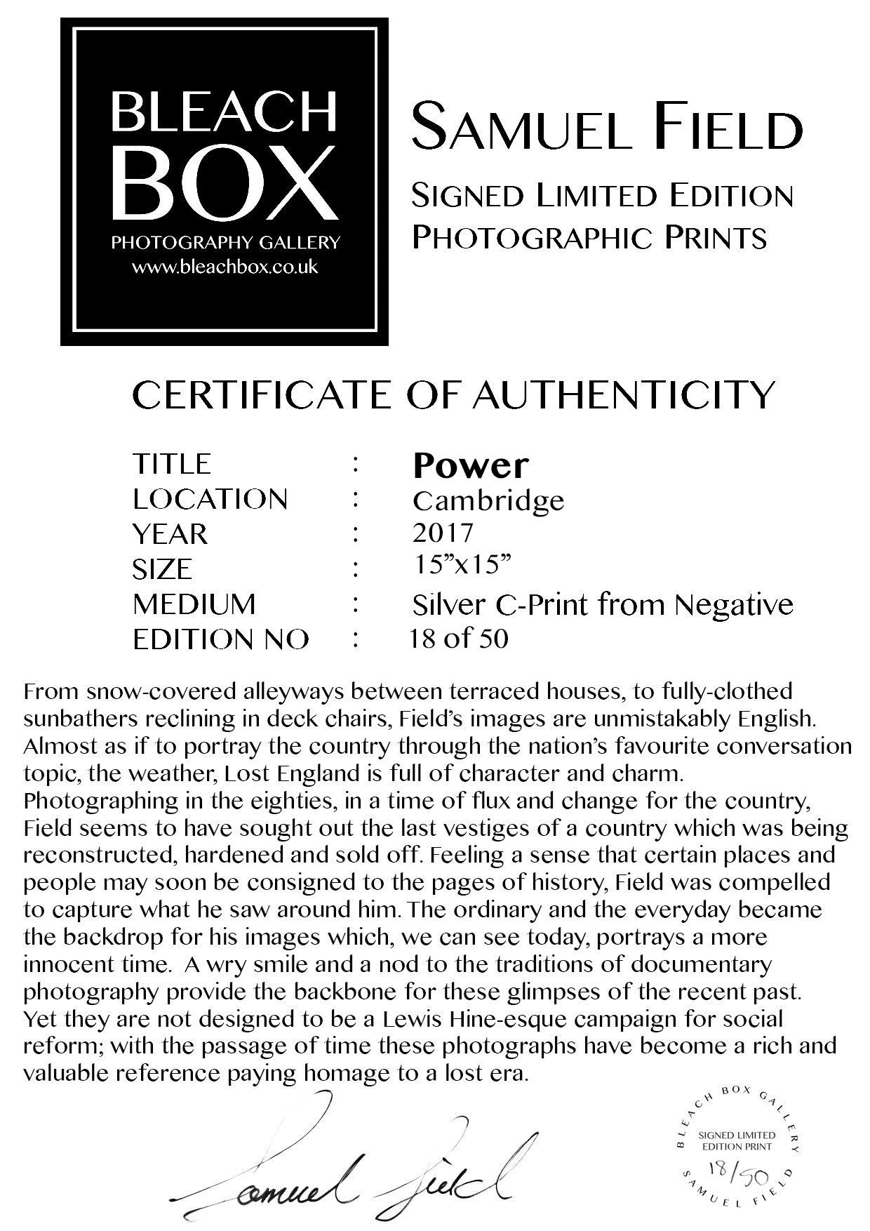 Power - Personal Computer Series - Black and White Graphic Photography - Print by Samuel Field