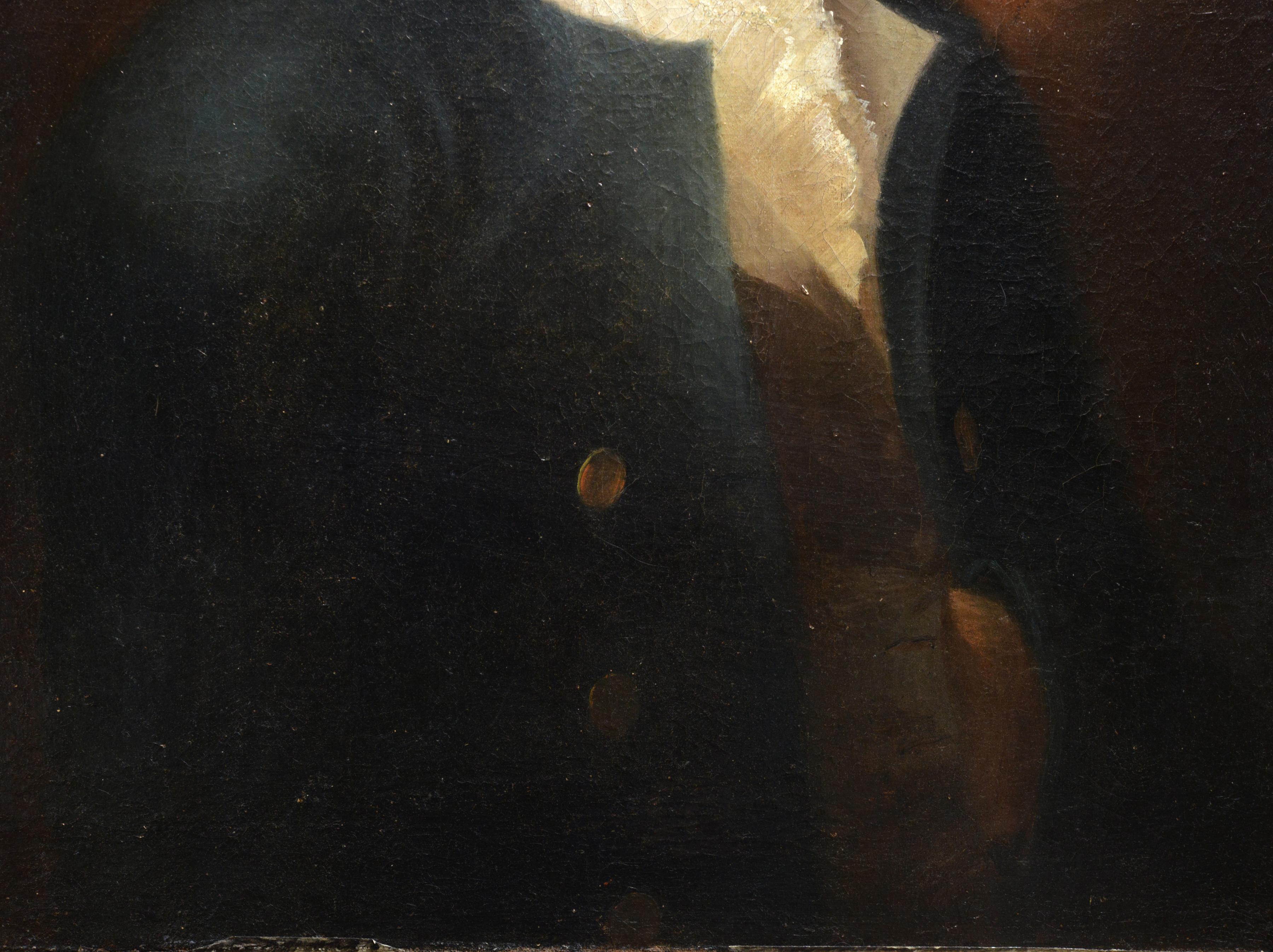 Porträt eines jungen Gentleman von dem amerikanischen Samuel Morse, Erfinder des Telegraph Code 19C (Braun), Portrait Painting, von Samuel Finley Breese Morse