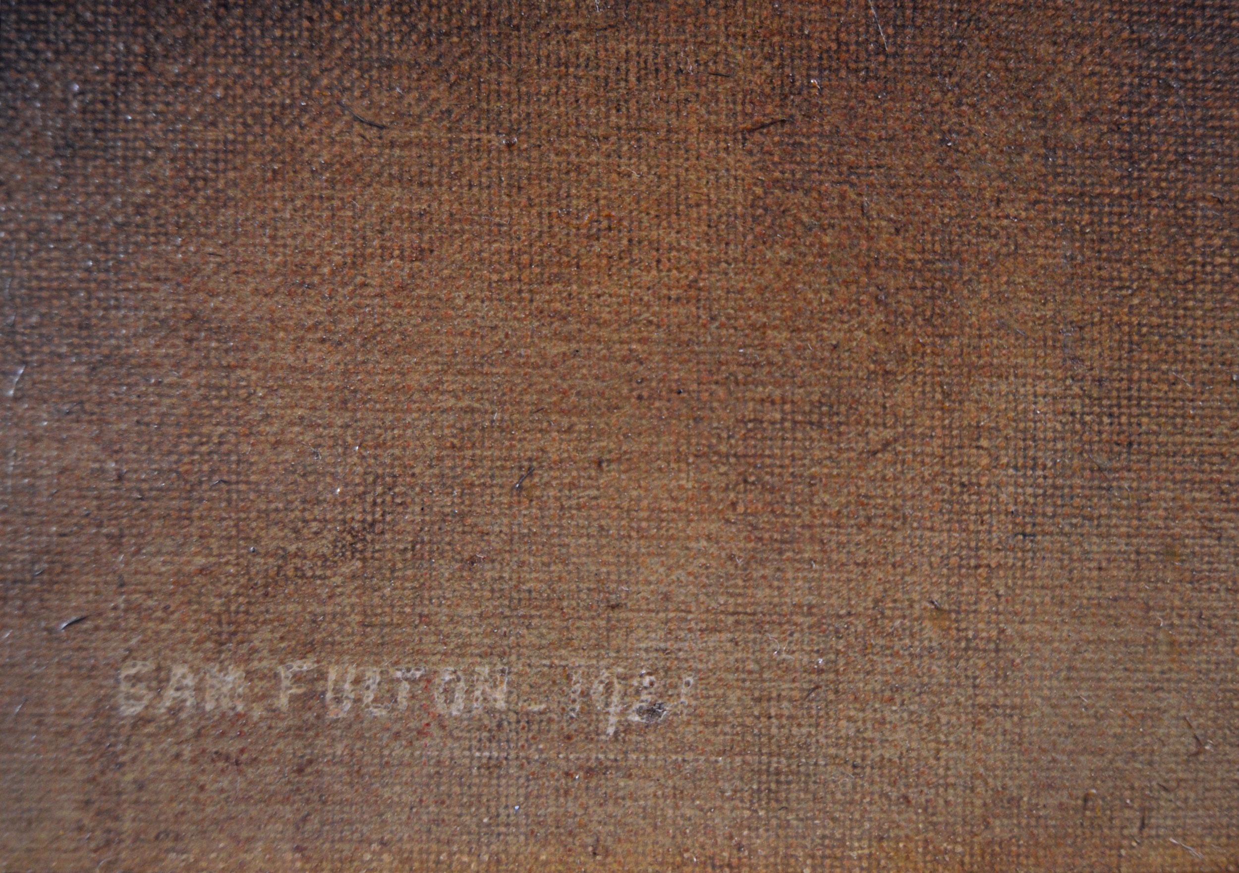 Samuel Fulton
Écossais, (1855-1941)
Un terrier du West Highland
Huile sur toile, signée et datée de 1921
Taille de l'image : 17.5 pouces x 13.5 pouces 
Taille, cadre compris : 26,5 pouces x 22,5 pouces.

Samuel Fulton est né à Glasgow le 26 avril
