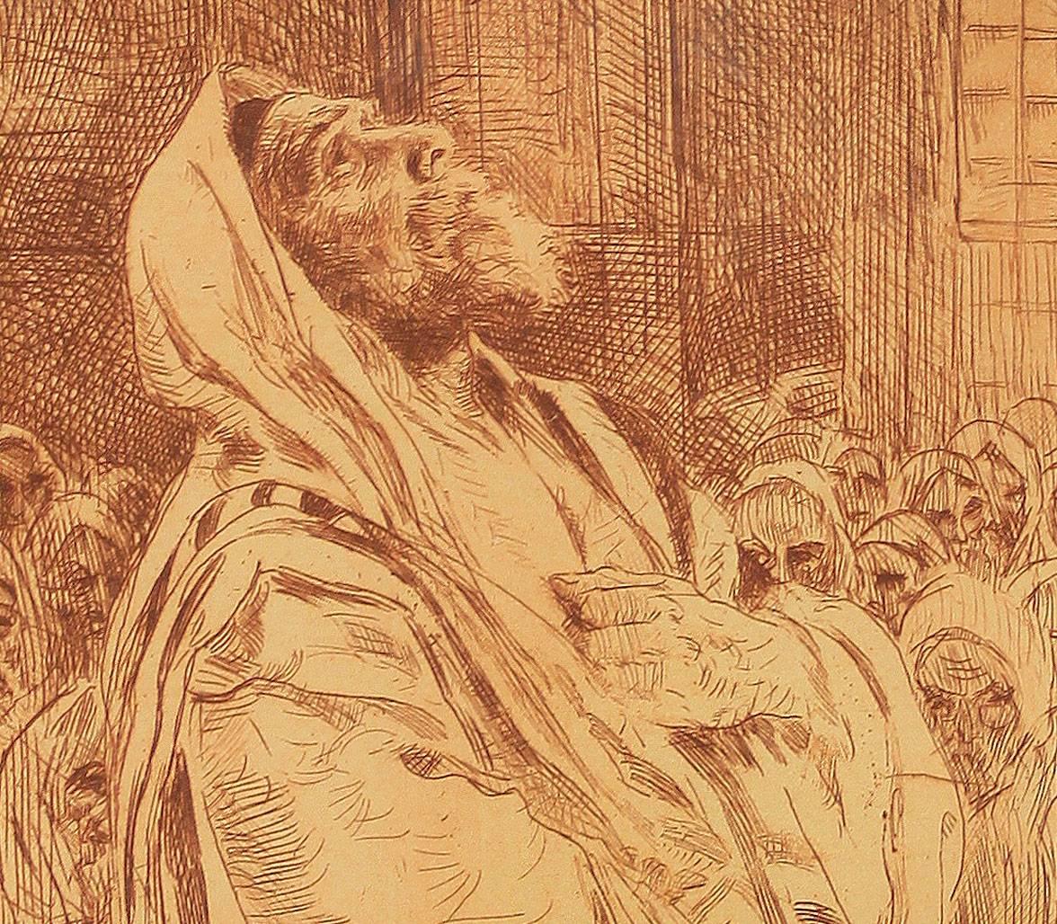 A Fine Judaica Etching 