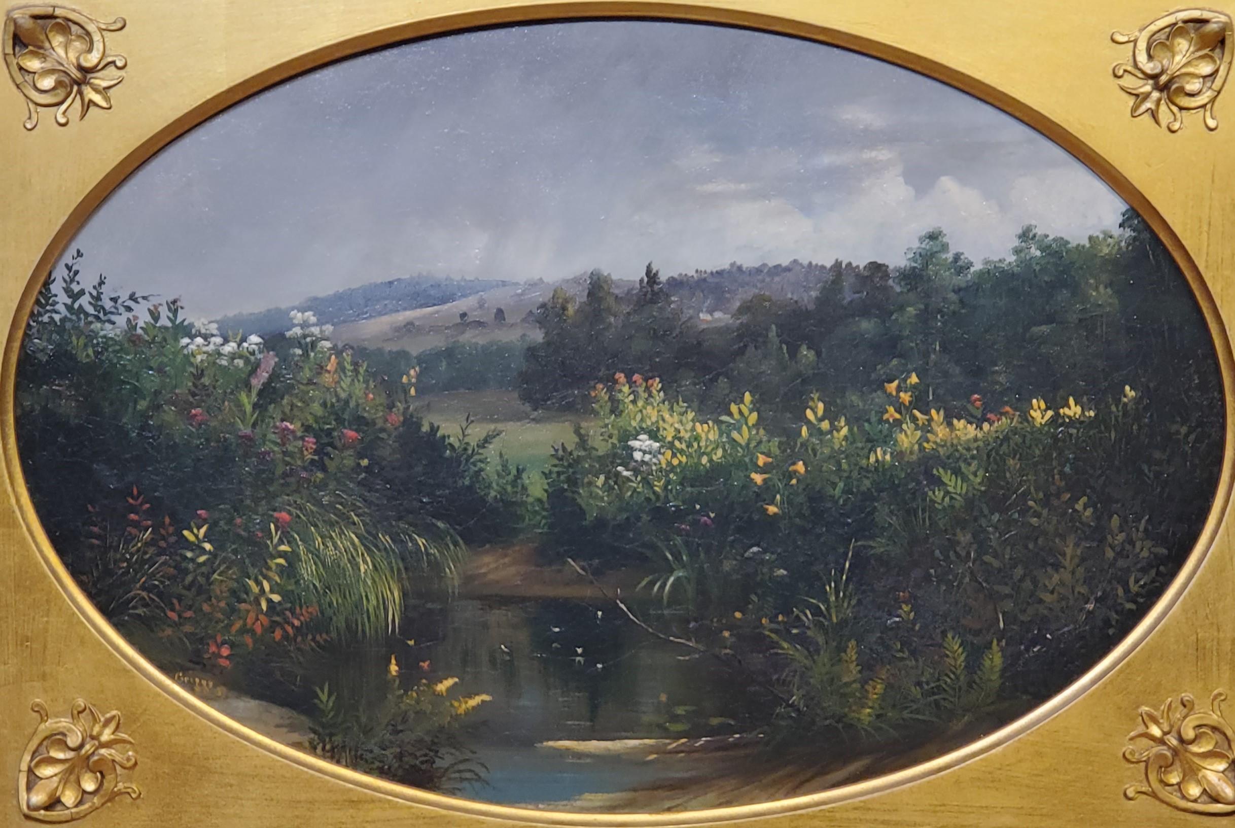 Oval landscape Study by Samuel Griggs 1