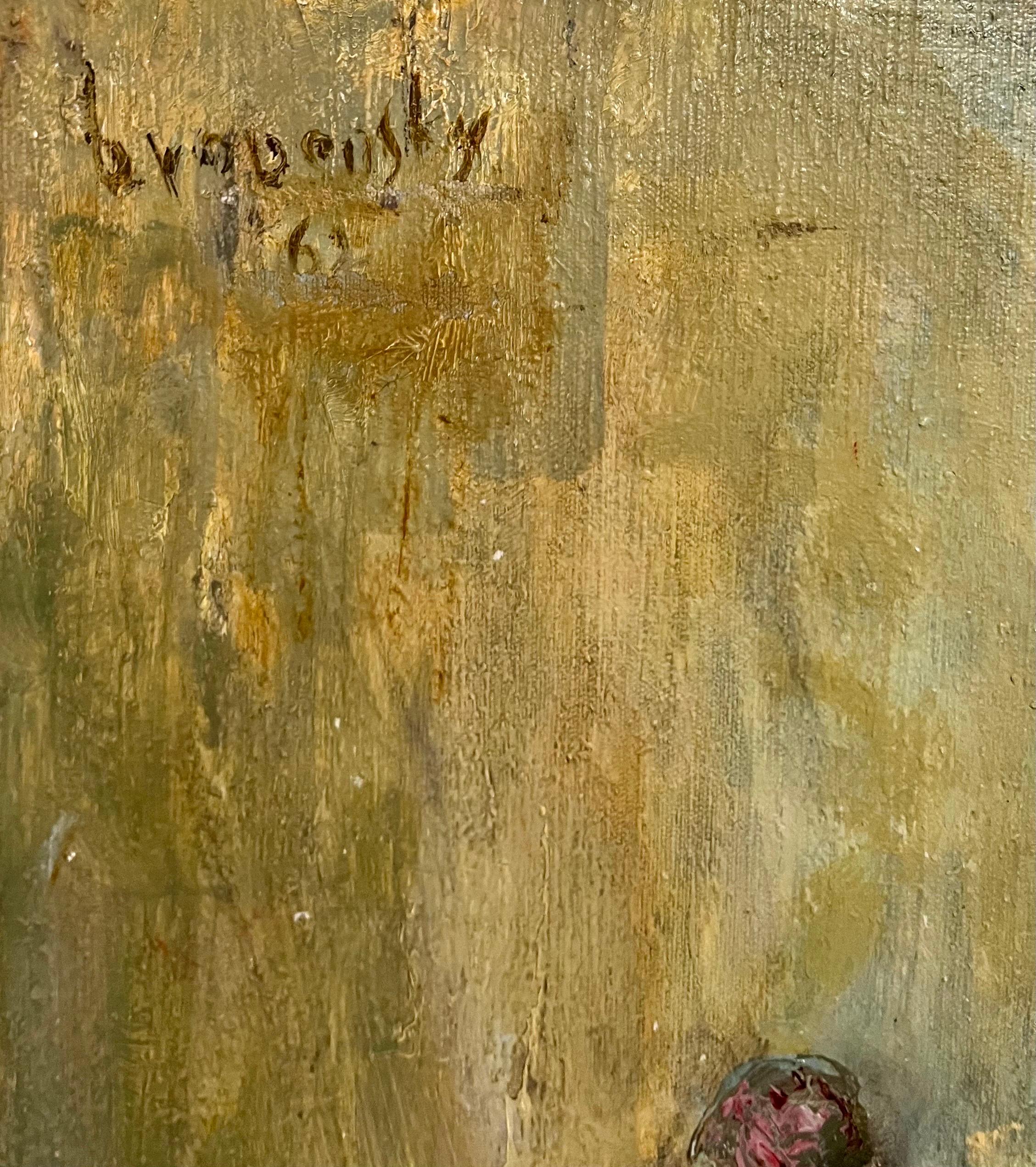 Grande pittura ad olio Judaica Samuel Grodensky, Rabbino chassidico, Bambini a Gerusalemme in vendita 4