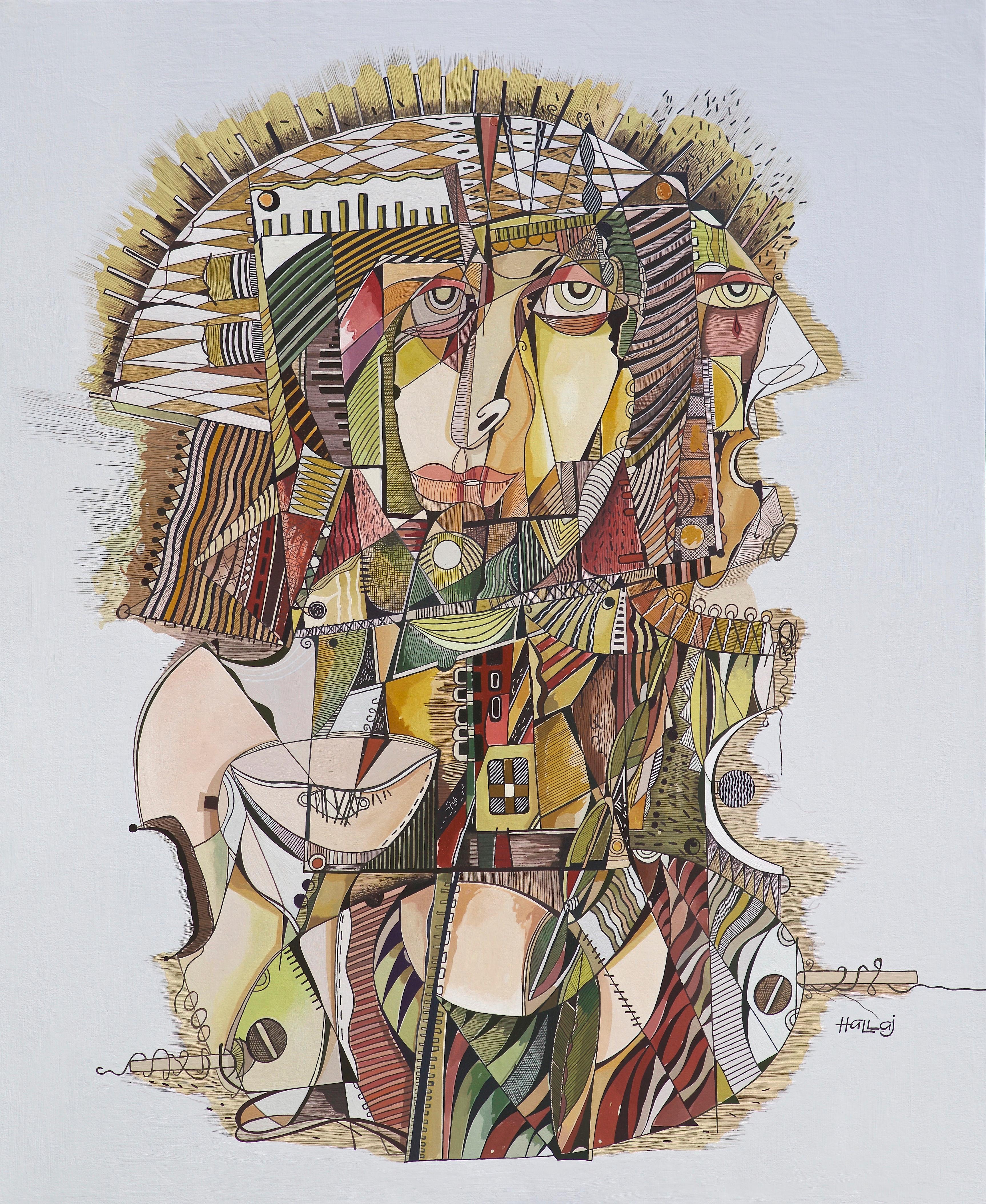 Samuel Hallaj Figurative Painting – Metamorphose