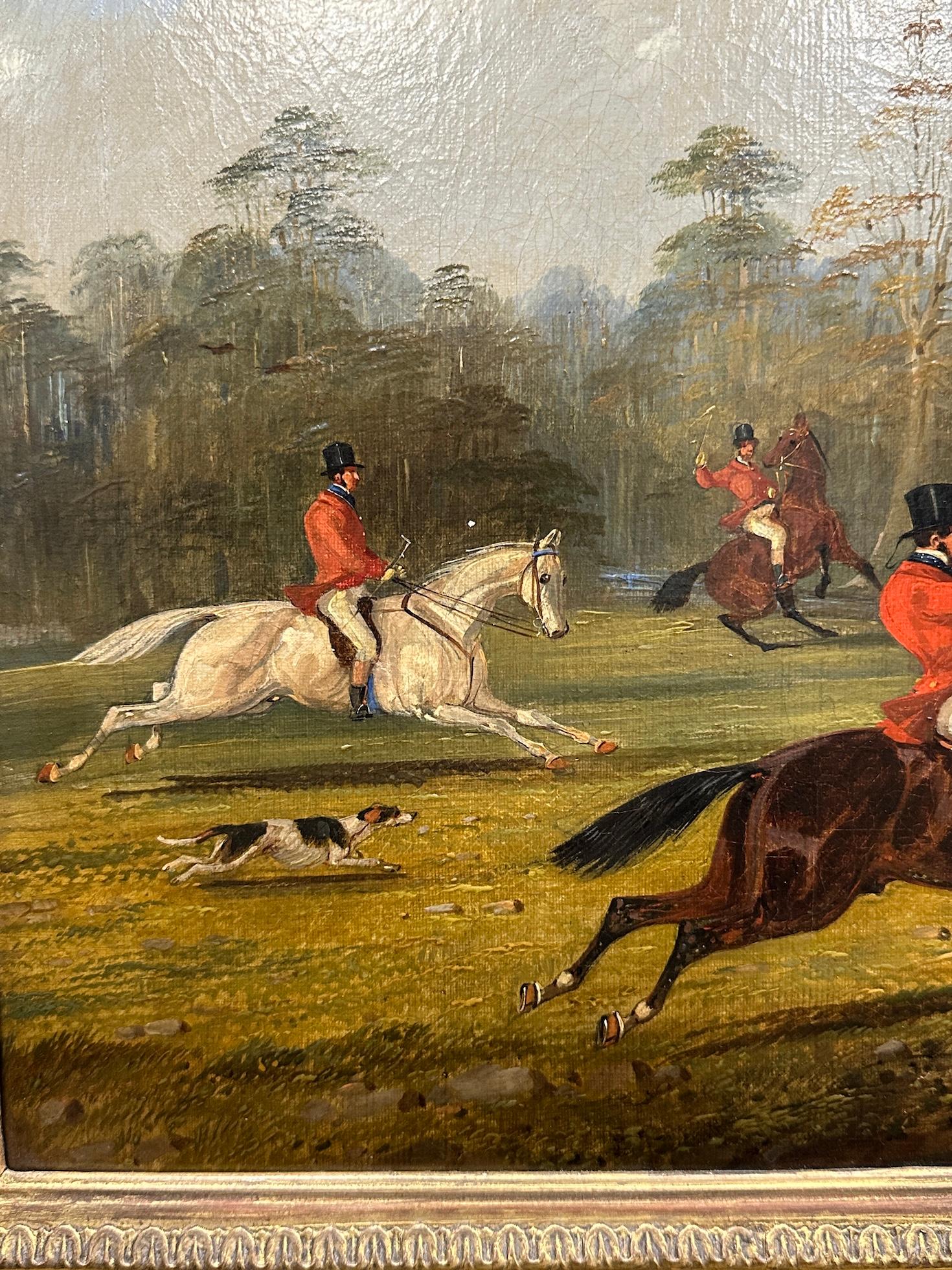 Samuel Henry Alken (English, 1810–1894)
Set of Four Fox Hunting Scenes
Oils on canvas, circa 1840–50
Ex Ackermann & Johnson, London

This superb set of four hunting scenes by Samuel Henry Alken, one of the most celebrated sporting artists of 19th
