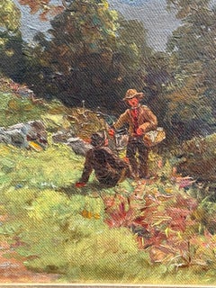 Paesaggio lacustre inglese del XIX secolo, Ullswater, Gowbarrow Park, Cumberland UK