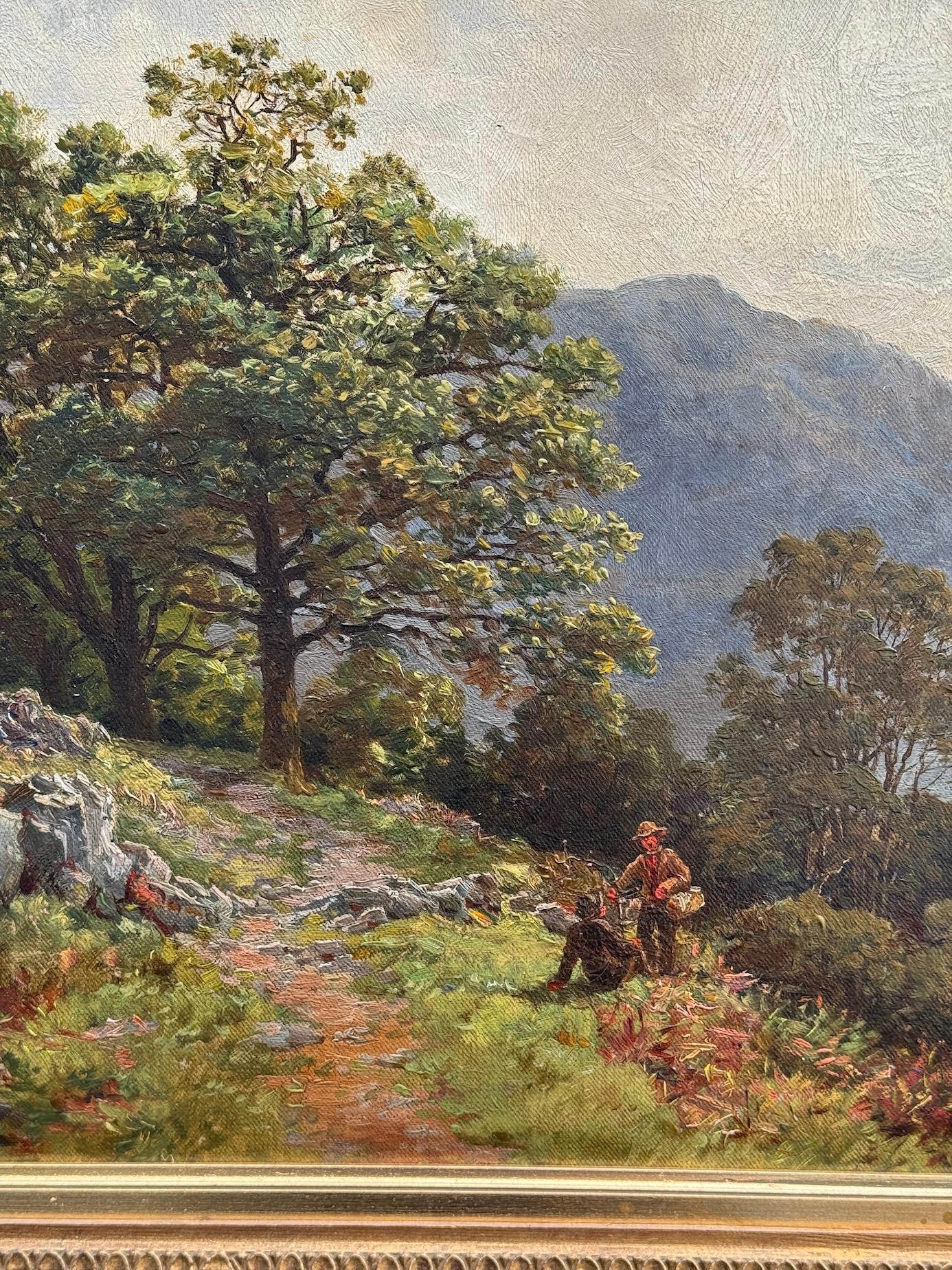 19th century English lake landscape, Ullswater, Gowbarrow Park, Cumberland UK For Sale 3