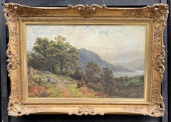 19th century English lake landscape, Ullswater, Gowbarrow Park, Cumberland UK