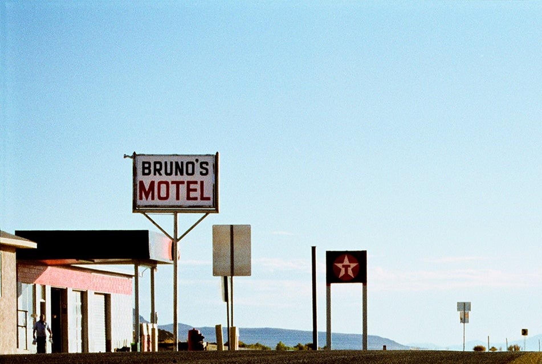 Please bear in mind that all prints are produced to order and lead times are between 15-20 days. 

Bruno's Motel is a stunning C-Type Print by contemporary photographer Samuel Hicks.
It is available in this size in an Edition of 25, and is sold