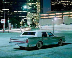 Car, Downtown Car Park, Dallas, Texas - Vintage Automobile Photography