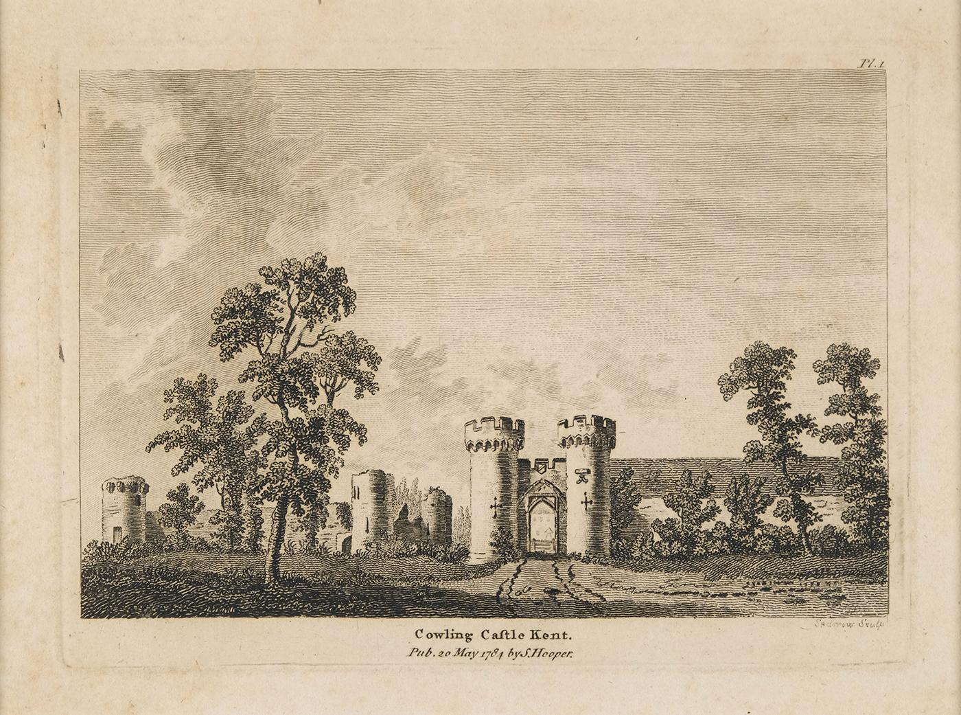 Cowling Castle Kent Antique Print