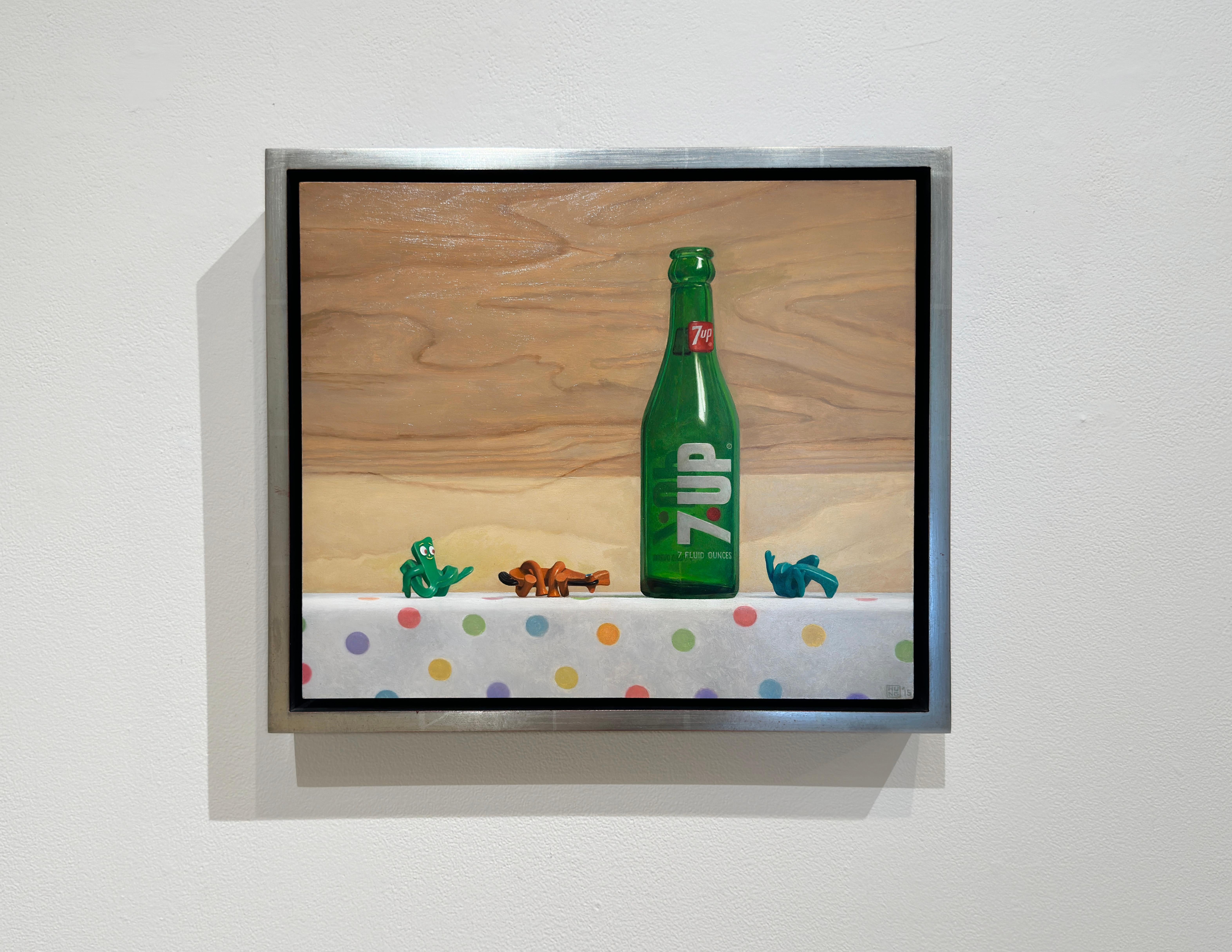 7-UP & PRETZELS - Hyperrealism / Realism / Contemporary Still Life / Gumby - Painting by Samuel Hung